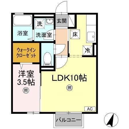 ボン・ヴォヤージュⅡ 105号室 間取り