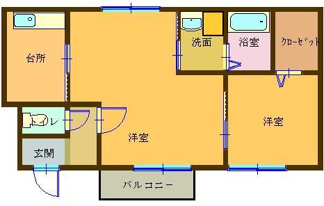 グリーンコートⅡ 間取り図