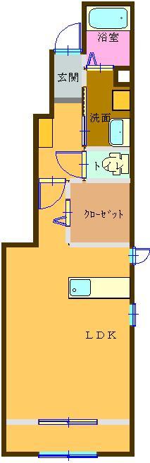 日和 103号室 間取り