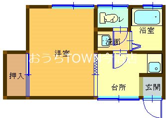 アイソウハイツＮｏ．２ 206号室 間取り