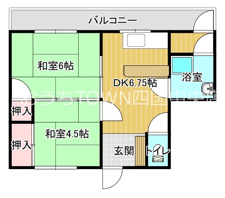 森田マンション 33号室 間取り