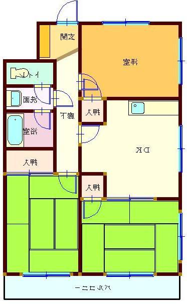 オレンジハイツ 101号室 間取り
