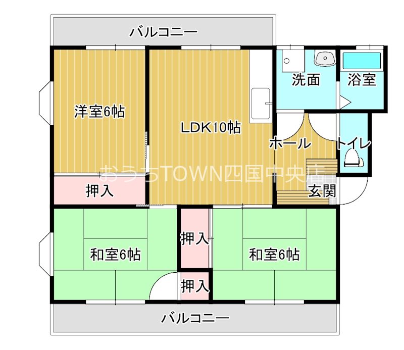 コーポ　大下 202号室 間取り