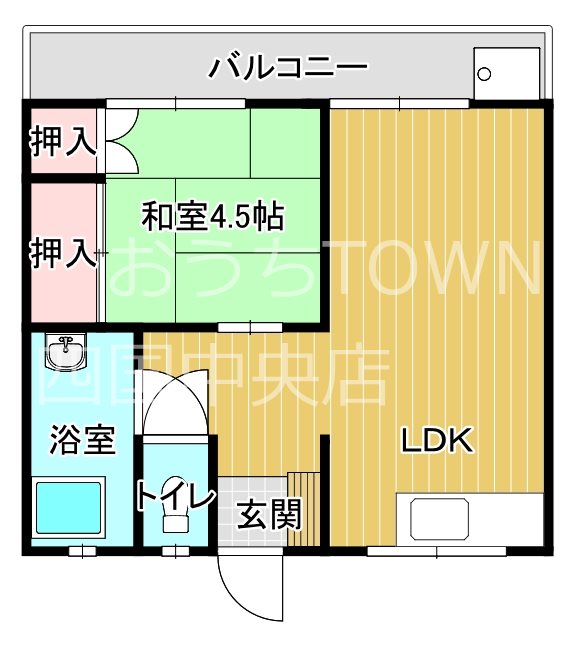 弥生荘 8号室 間取り