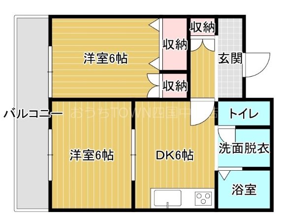 メゾン新珠 201号室 間取り