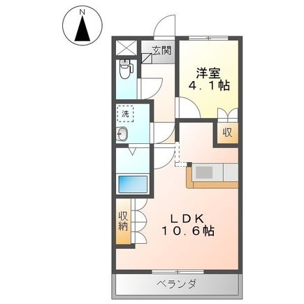 エスタージ・ヒルズ１番館 206号室 間取り