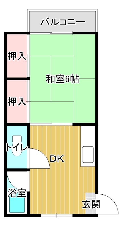 兼久マンション 501号室 間取り