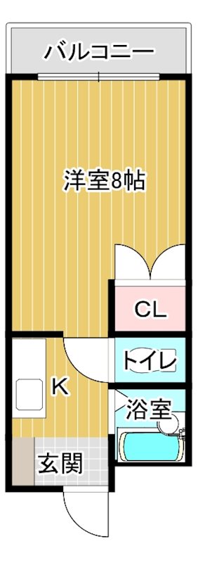 クリーンハイツ弓立Ⅰ 212号室 間取り