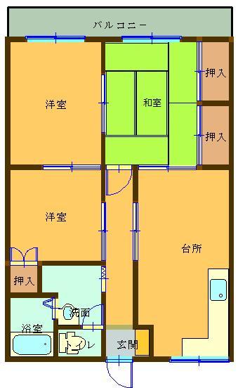 コーポ波藤 間取り図