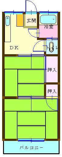 佐々木荘 間取り図