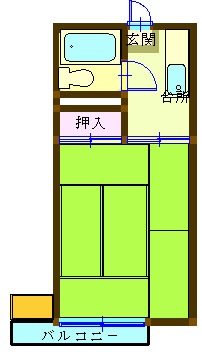 コーポさわ 202号室 間取り