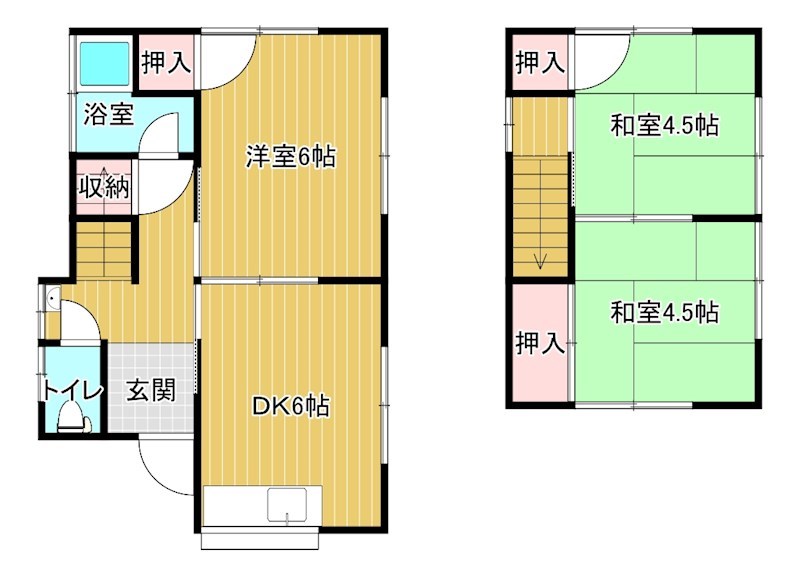 松本ＭＭ貸家（一戸建て） 間取り