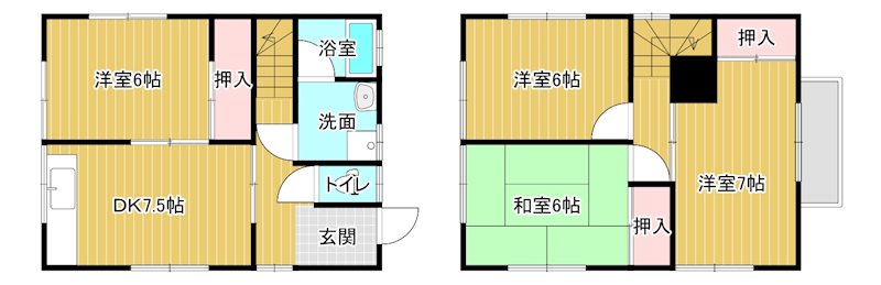 朝野一戸建（和泉北）　 間取り図