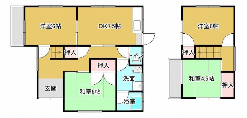 有光AS貸家（古川北３丁目） 間取り