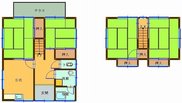 石丸貸家（三町スポーツセンター裏） 間取り
