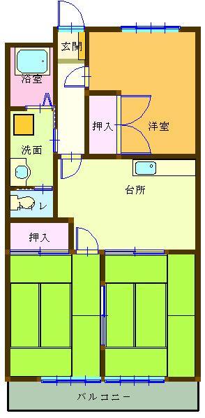 松本ビル 202号室 間取り