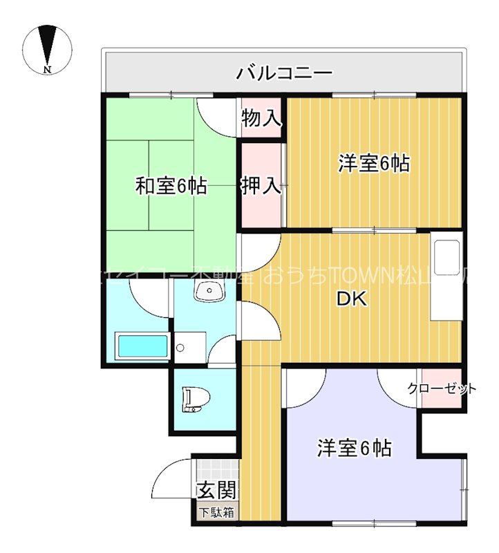 大西ビル 405号室 間取り