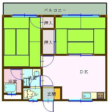 大西ビル 402号室 間取り