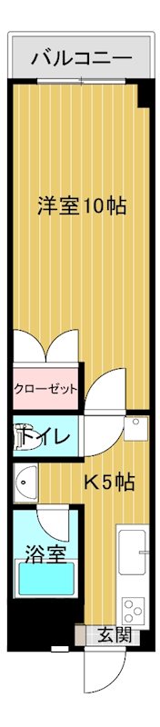 キャッスルエアポート 602号室 間取り