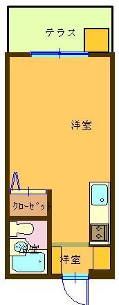 ステュディオ 329号室 間取り