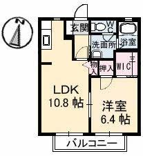 シャーメゾン公園通り 202号室 間取り
