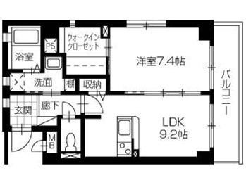 スカール桜木  105号室 間取り
