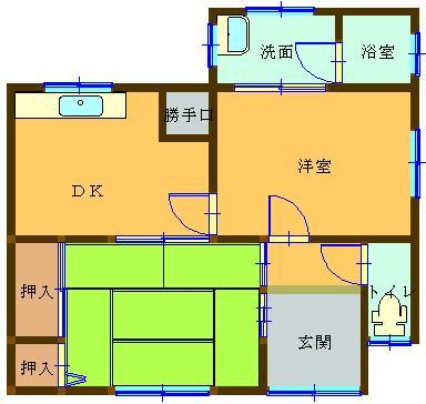 望月貸家（北東） 間取り