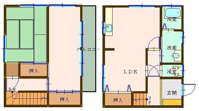 土橋・村上貸家 間取り