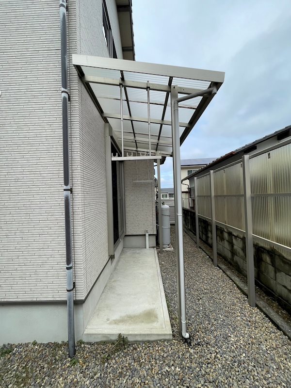 河内町　鈴木貸家 ベランダ