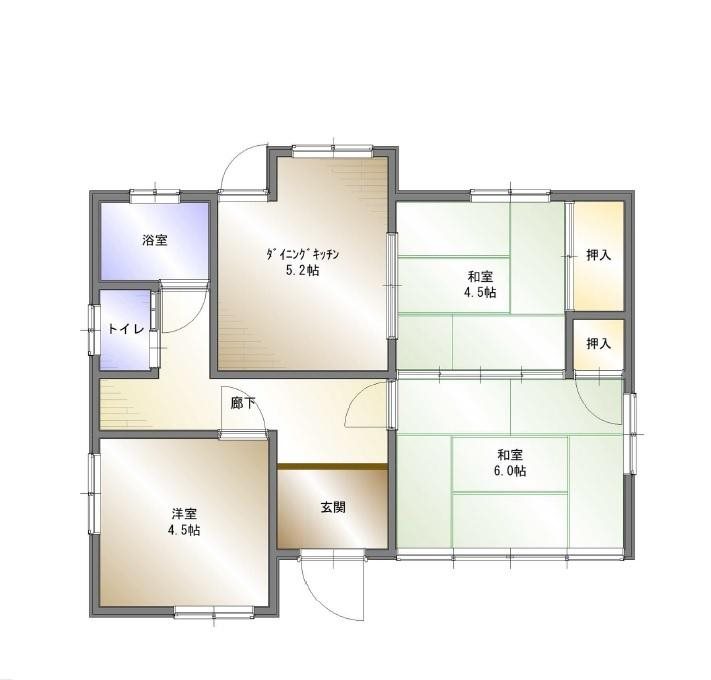 政枝町鴻上貸家 間取り