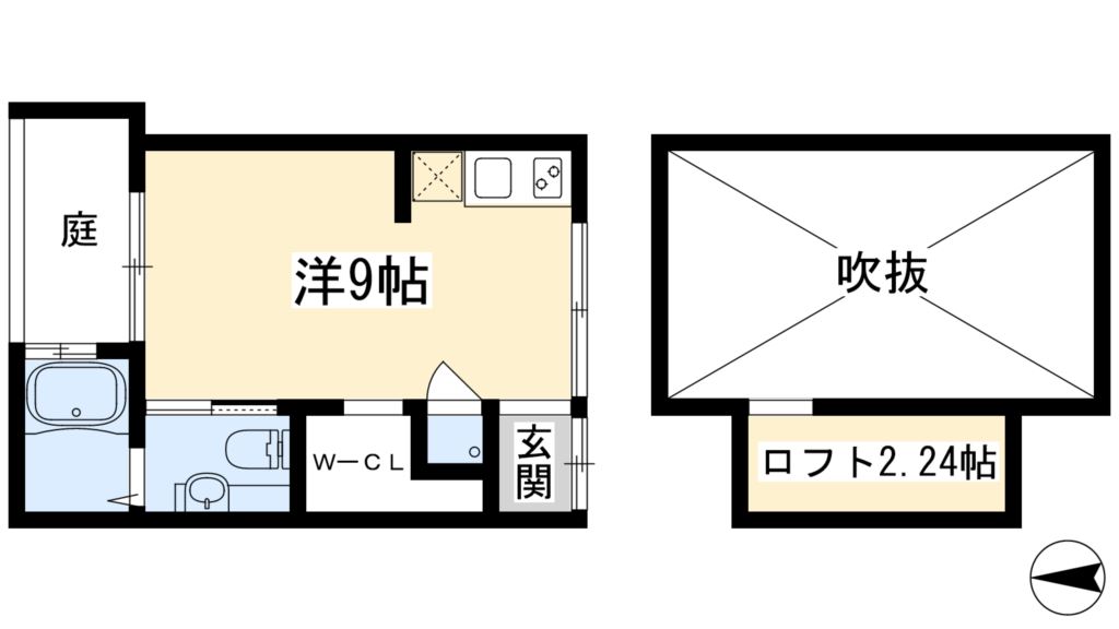 吉田下阿達町町家 間取り