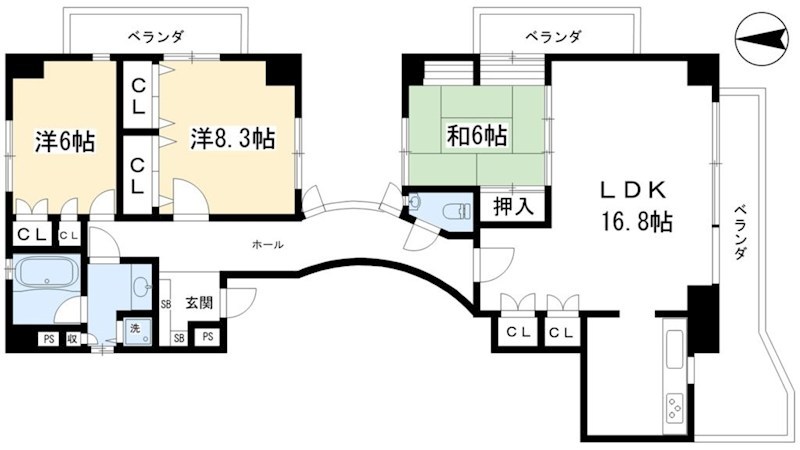 ラシュール北山 間取り