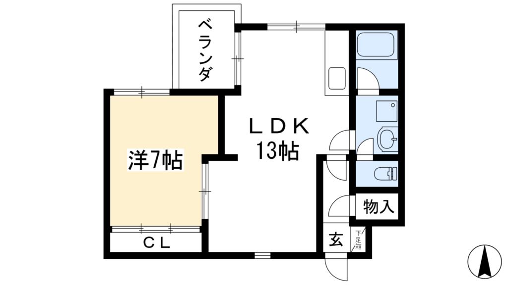 ベルメゾン鴨川 間取り