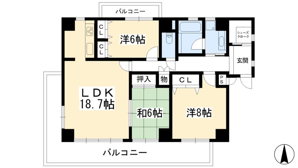 コンチネンタルヒロ 間取り