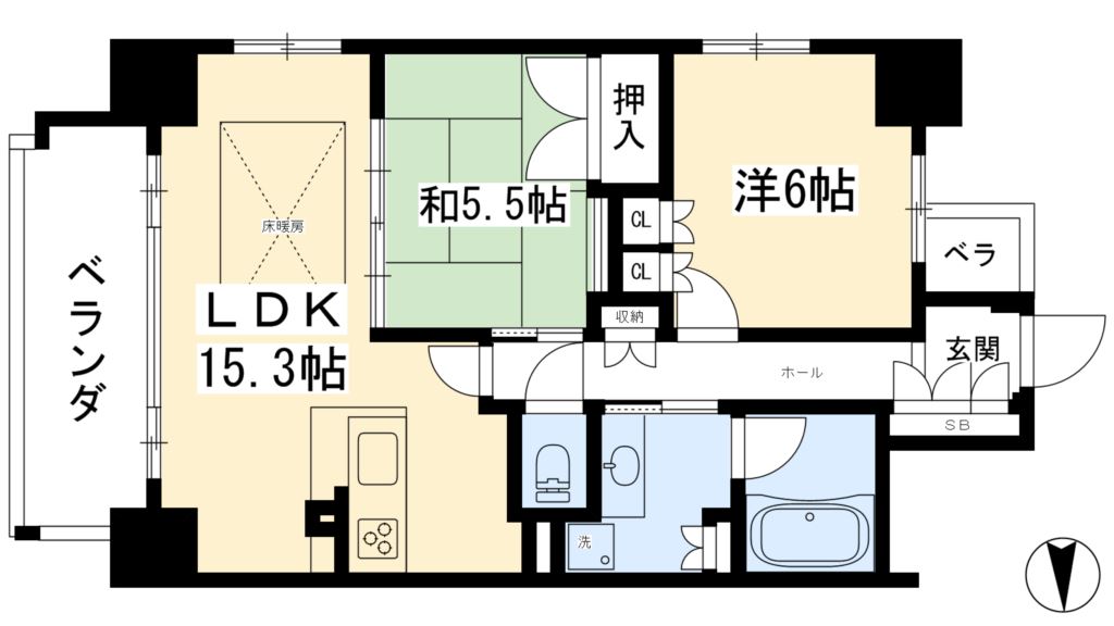 御所西夷川町アーバンライフ 間取り