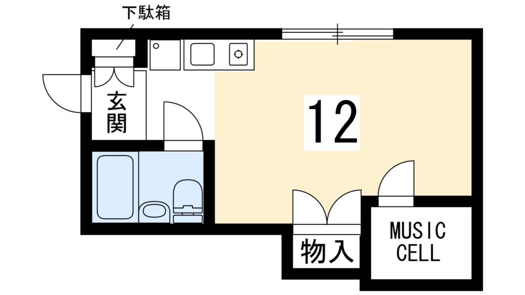 京都府京都市中京区間之町通二条下る鍵屋町486 間取り