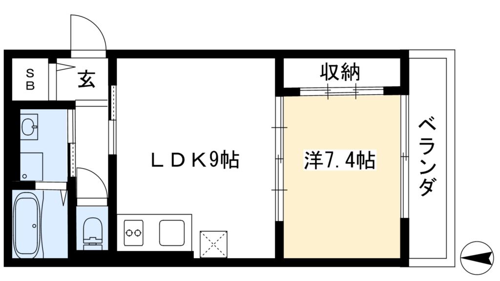 グランエミシス等持院 間取り