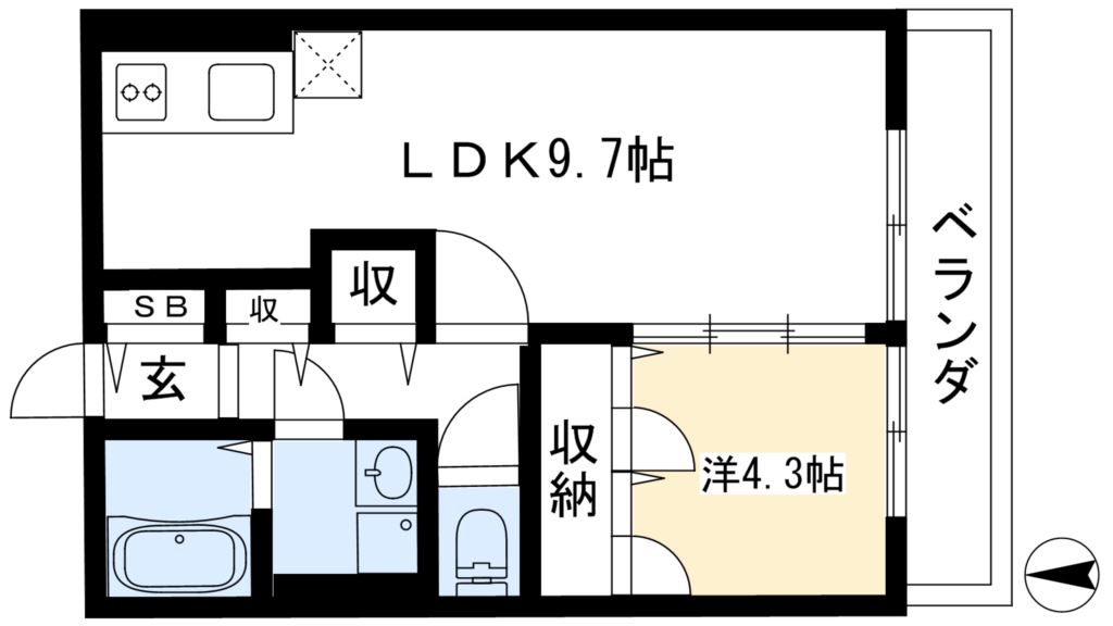 グランエミシス等持院 間取り