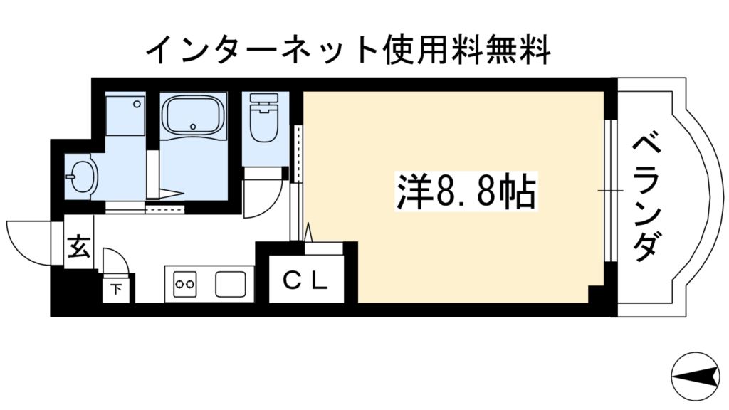 Pine Village 一乗寺 間取り