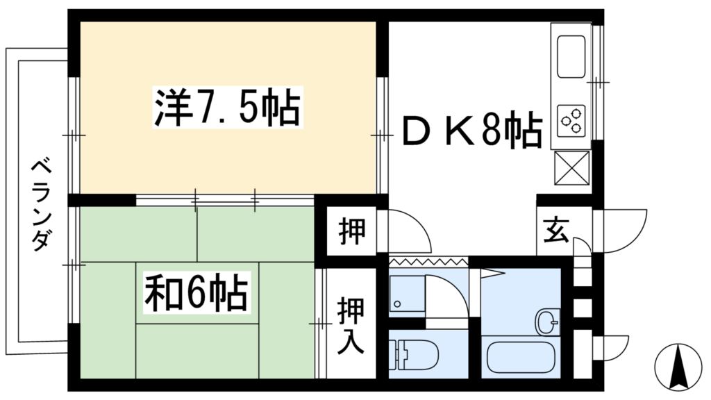 クローバーハイツ 間取り