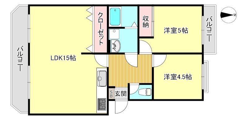 ヴィラ衣笠 間取り