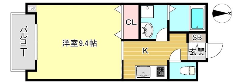 ベルリード下立売 間取り