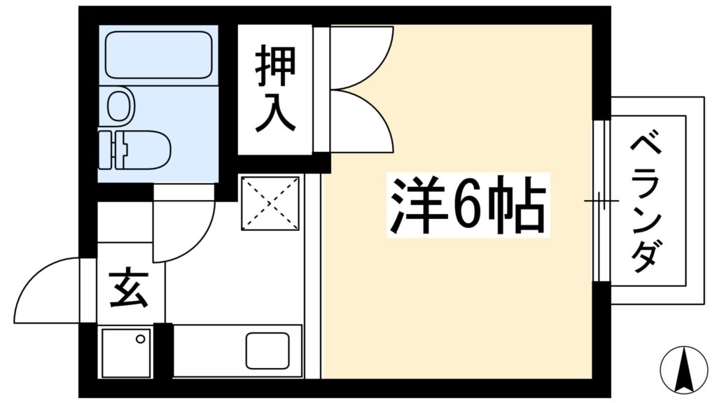 北大路ハイムＢ棟 間取り