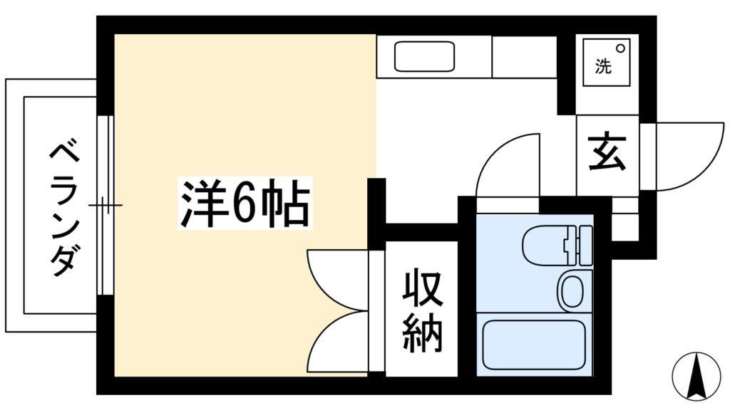 北大路ハイムＢ棟 間取り