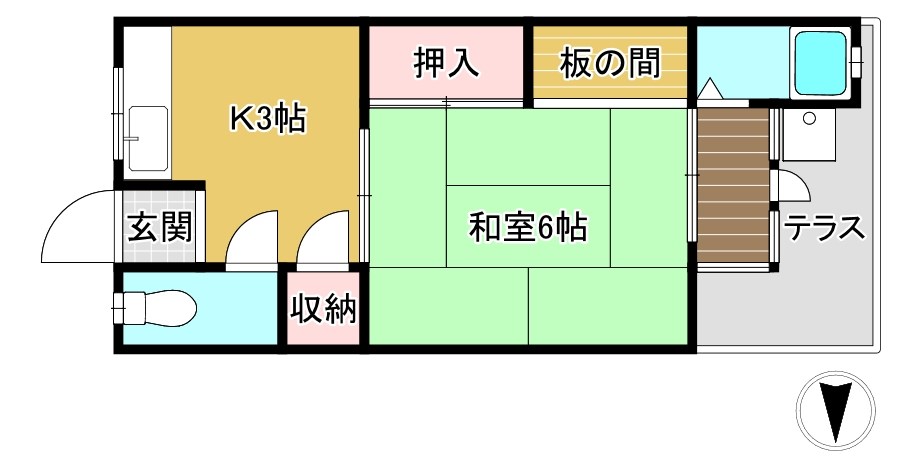 西野荘 間取り
