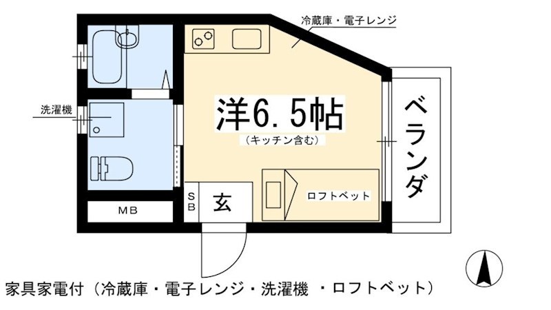 プランドール北舟岡 間取り