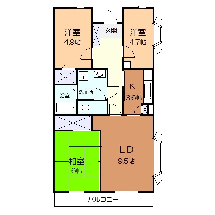 ＲＩＶＥＲ矢羽根 間取り