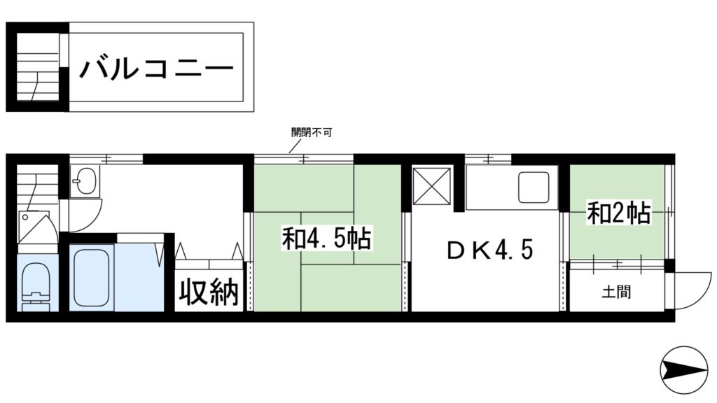 中京区壬生森町貸家 間取り
