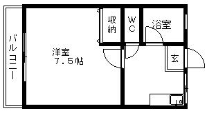 ポテトハウス 102号室 間取り