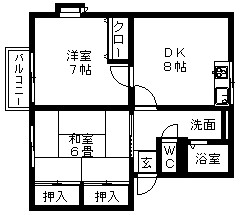 フラット１５ 間取り図